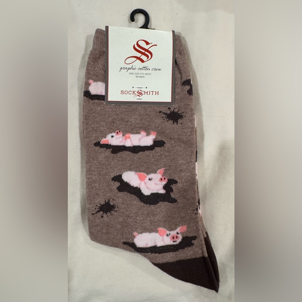 NWT Bundle of Two - Socksmith Printed Socks, Women’s Sock Size 9-11